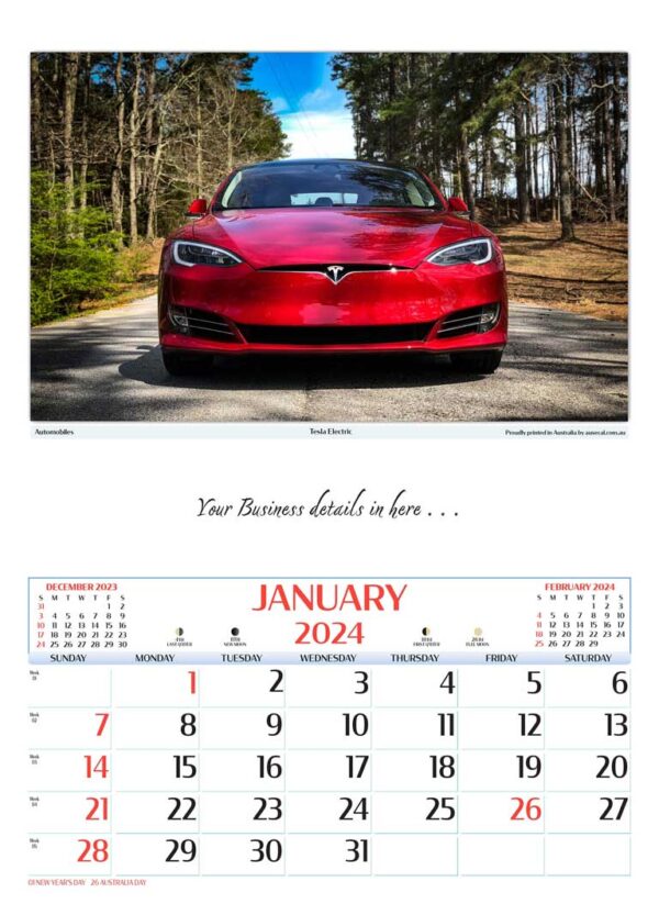 Small Corporate Calendar - Automobiles - 1