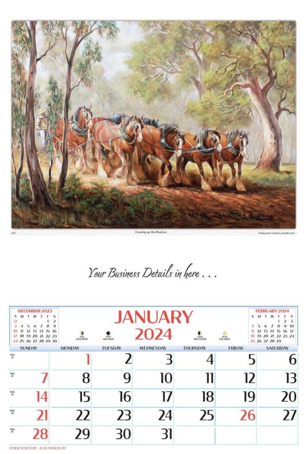 Corporate Calendar - Australian Art - 1